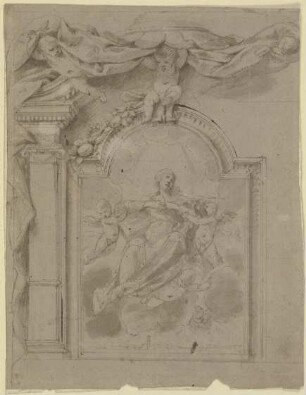 Madonna in den Wolken