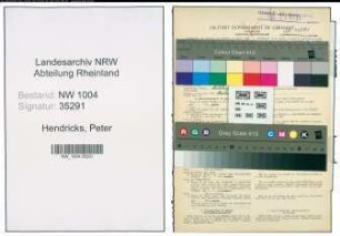 Entnazifizierung Peter Hendricks , geb. 02.01.1890 (Arbeiter)