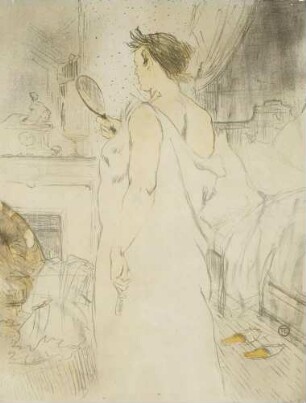 Elles. Femme à glace - La glace à main