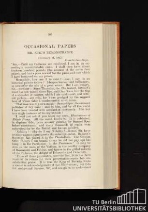 Occasional papers