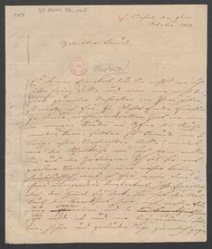 Brief an Wilhelm Speyer : 09.12.1832