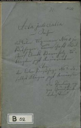 Begemann Nr. 8 zu Vosshagen gegen Voshagen Nr. 7 zu Welstorf - Teilung einiger Grundstücke