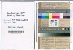 Entnazifizierung Lisbeth Dohmen , geb. 07.03.1904 ()