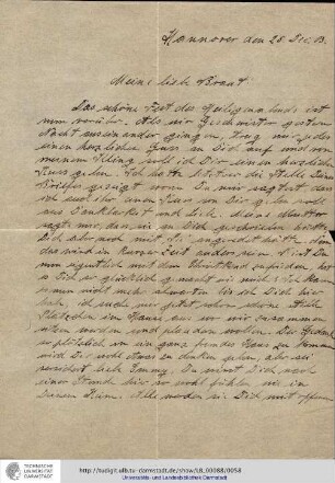 Brief vom 25.12.1903