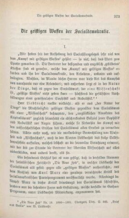373-383 Die geistigen Waffen der Socialdemokratie