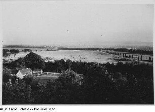Dresden, Hellergut : Heller bei Dresden, Hellergut. Blick vom Hellerberg auf Dresden