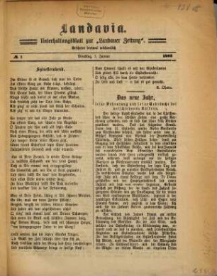 Landavia : Unterhaltungsblatt zur Landauer Zeitung. 1895
