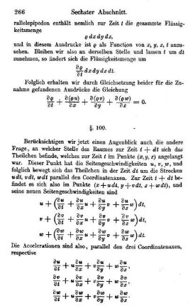 §. 100. Die allgemeinen Bewegungsgleichungen
