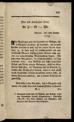 281-292, Alles Nachfragen nach der Quantitaet der Muenzen ...