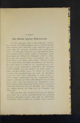 Das Wesen meiner Heilmethode.