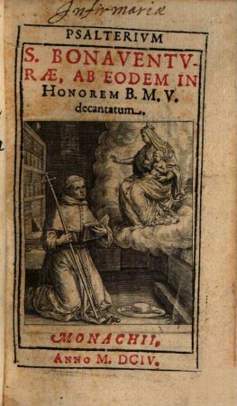 Psalterium ... honorem Beatae Mariae Virginis