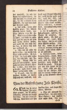 Von der Auferstehung Jesu Christi.