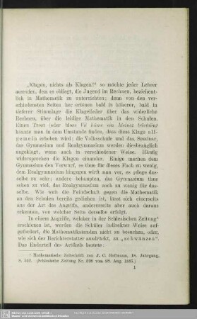 Über Fehler und fehlerhafte Richtungen im Volksschulrechnen; 1