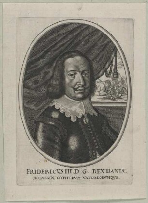Bildnis des Königs Friedrich III. von Dänemark, Domprobst zu Halberstadt