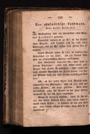 Der ebelmüthige Landmann.