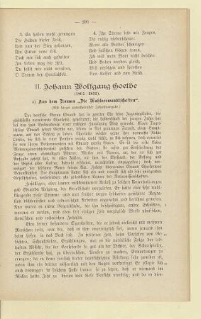 II. Johann Wolfgang Goethe