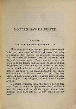 Montezuma's daughter, 1