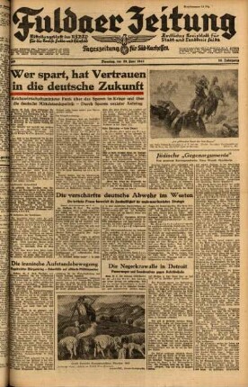 Ausgabe vom Dienstag, den 29. Juni 1943.