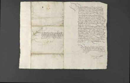 Abreise von Markgraf Johann Georg von Brandenburg und Herzog Christoph von Württemberg zum Reichstag nach Augsburg.