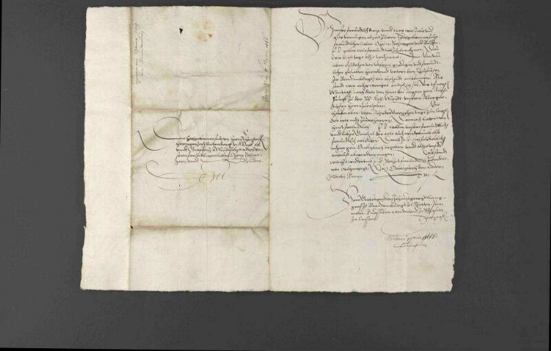 Abreise von Markgraf Johann Georg von Brandenburg und Herzog Christoph von Württemberg zum Reichstag nach Augsburg.