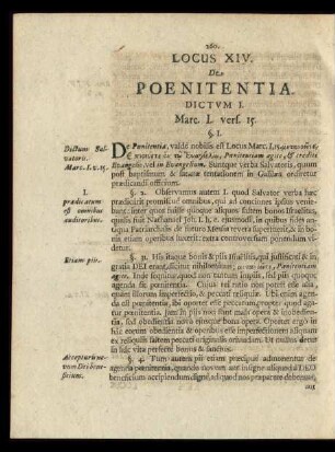 Locus XIV. De Poenitentia