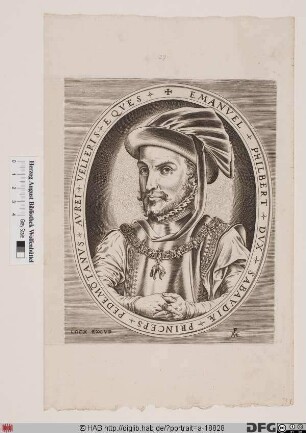 Bildnis Philibert Emanuel (Filiberto Emmanuele), Herzog von Savoyen (reg. 1553-80)