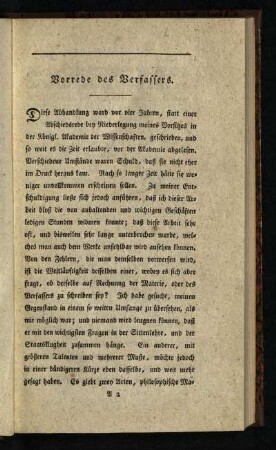 Vorrede des Verfassers