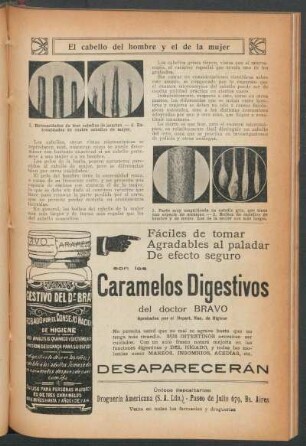 El cabello del hombre y el de la mujer