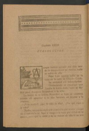 Capítulo XXVII - Persecución