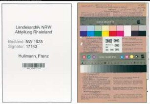 Entnazifizierung Franz Hullmann , geb. 23.01.1909 (Schlosser)