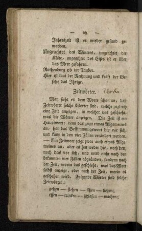 Zeitwörter.