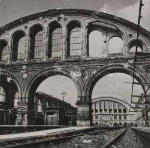 Der zerstörte Anhalter Bahnhof in Berlin