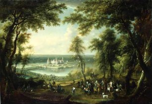 Landschaft mit Schloss Moritzburg