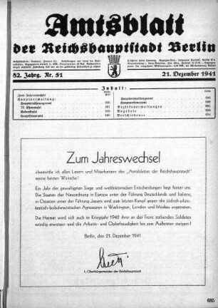1941,51: Nr. 51, 21. Dezember 1941