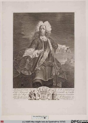 Bildnis Johann Matthias Schulenburg (1715 Reichsgraf) von der