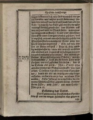 Erklerung des Textes