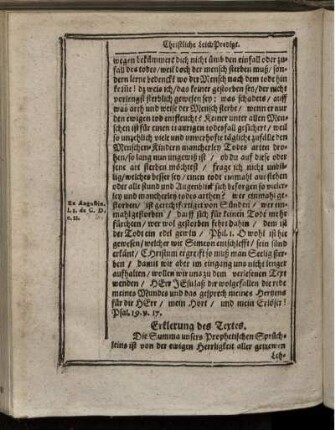 Erklerung des Textes