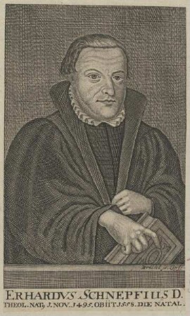 Bildnis des Erhardvs Schnepfius