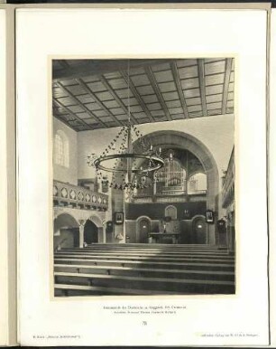 Innenansicht der Dorfkirche zu Gaggstatt.