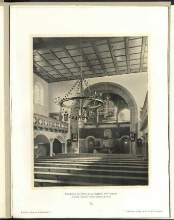 Innenansicht der Dorfkirche zu Gaggstatt.