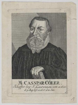 Bildnis des Casspar Cöler