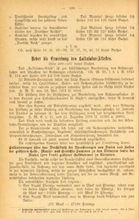 XXI. Ueber die Erwerbung des Kalkulatur-Attestes