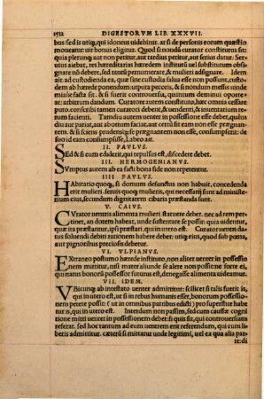 Digestorvm Sev Pandectarvm Libri Qvinqvaginta, [3]. Liber tricesimus septimus - liber quinquagesimus