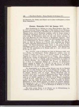Somme - November 1916 bis Januar 1917
