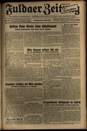 Ausgabe vom Freitag, den 14. Mai 1937.
