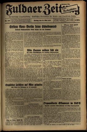 Ausgabe vom Freitag, den 14. Mai 1937.