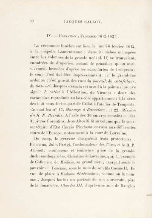 IV. - Formation à Florence (1612-1621)