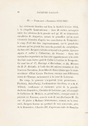 IV. - Formation à Florence (1612-1621)