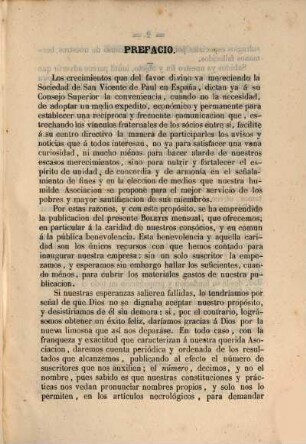 Boletín de la Sociedad de San Vicente de Paul. 1, 1. 1856