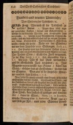 628-633, 109. Von Meidung der Todt-Suend
